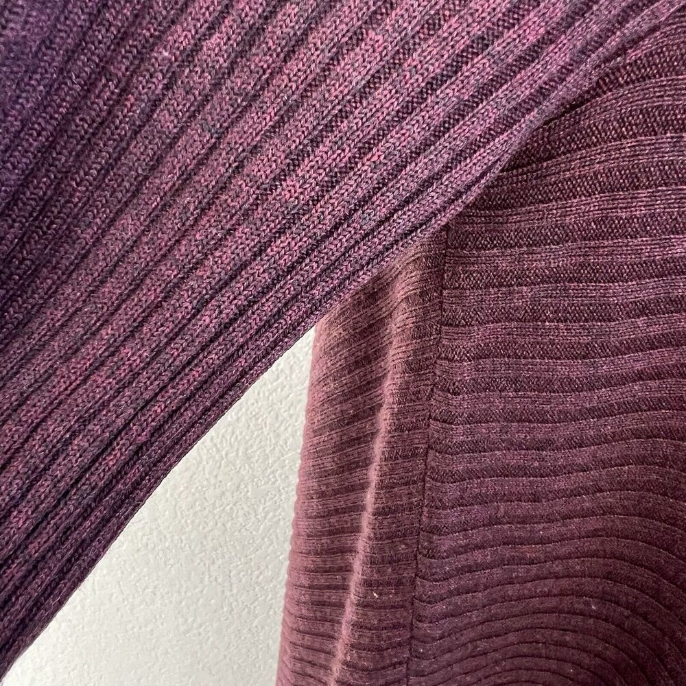 Rag & Bone Reanna 100% Merino Wool Asymmetrical Sweater Dress Sz S Maroon *READ* - Picture 4 of 8